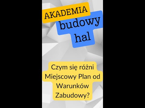 Miejscowy Plan czy  Warunki Zabudowy: Kluczowe Różnice w Planowaniu Inwestycji Budowy Hali