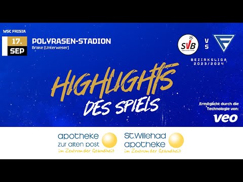 17.09.2023 | SV Brake - WSC Frisia | Bezirksliga Weser-Ems II 2023/2024