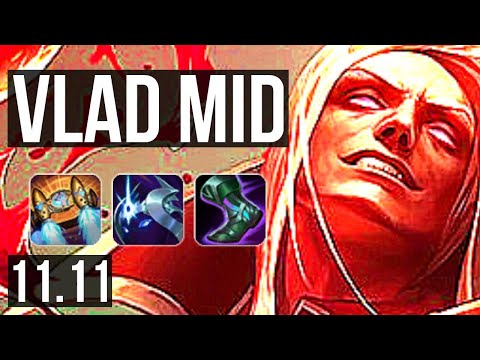 VLADIMIR vs LISSANDRA (MID) | 13/0/8, Quadra, Legendary, 500+ games | TR Diamond | v11.11