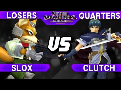 Smash Melee - Slox (Fox) vs Clutch (Marth) - Major Flavor Losers Quarters