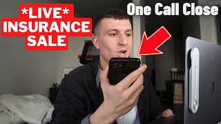 How I Sell Life Insurance OVER THE PHONE (Live one call close)