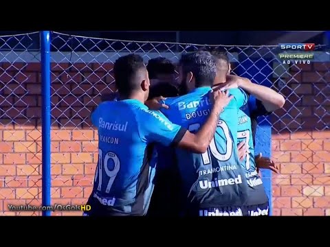 Gols, Avaí 1 x 2 Grêmio - Brasileirão 27/06/2015