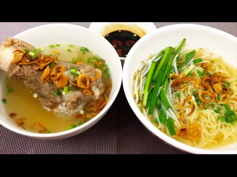 Cách nấu HỦ TIẾU MÌ XƯƠNG ngon, nước dùng đậm vị, ngọt thanh