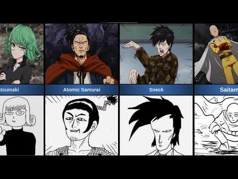 Webcomic design characters in One Punch Man