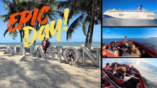 Carnival Paradise Day 3 Cozumel, Mexico All Inclusive Isla Passion by Twister Vlog!