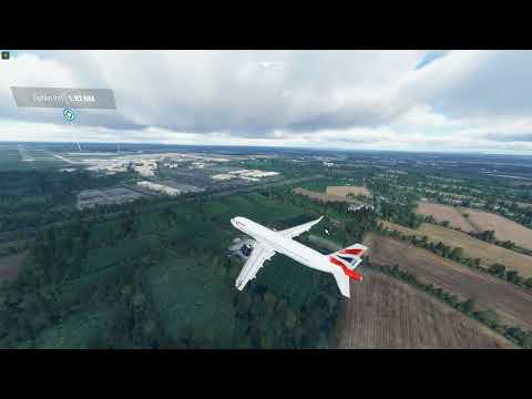 very windy landing in Dublin