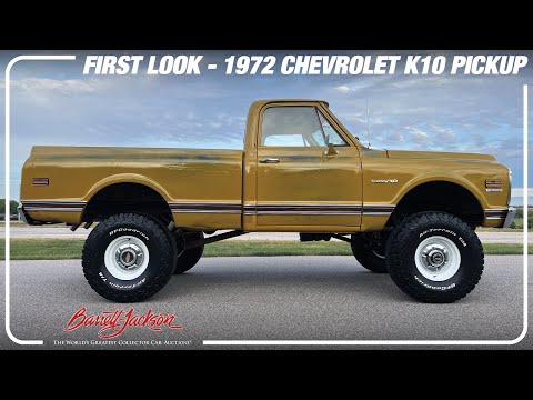 FIRST LOOK - 1972 Chevrolet K10 Pickup - BARRETT-JACKSON 2022 HOUSTON AUCTION