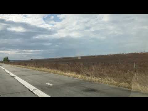Dust devil near A2 Highway in Romania