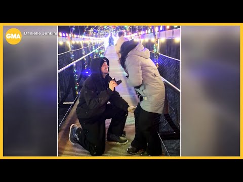 Wedding proposal gone wrong caught on camera