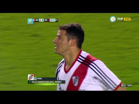Gol de Mora. River 2 - Tigre 0 | TPD2014 - Fecha 6