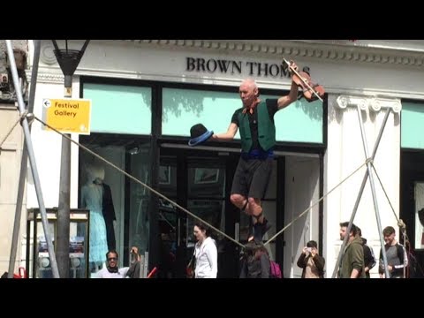 "Fiddler on the Rope" - Street Entertainer on Shop Street, Galway, Ireland