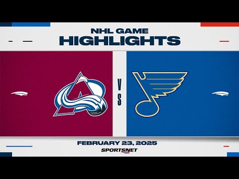 NHL Highlights | Avalanche vs. Blues - February 23, 2025