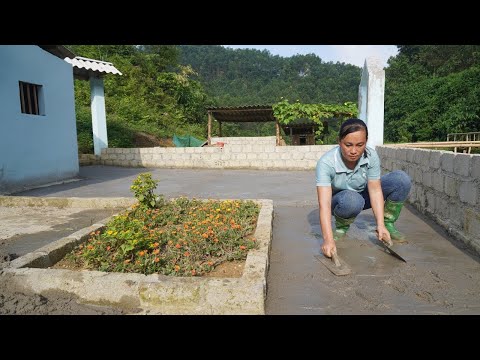 Full video 120 days Building Farm, Pour Concrete Yard, Build House, BUILD LOG CABIN - My Bushcraft