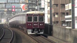 preview picture of video '【阪急電鉄】6000系6011F%急行梅田行＠岡町('14/02)'