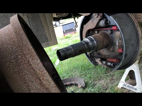 Rear drum brake replacement 1980 Ford F-350 DRW Dana 60