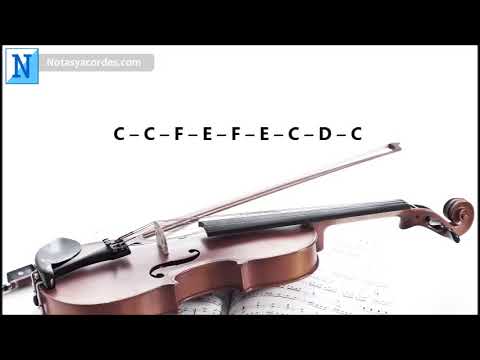 Notas para violin de Dame tus ojos - Marcela Gandara