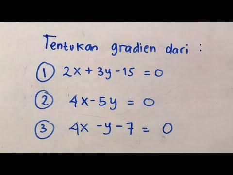 Gradients of Straight Line Equations | Junior High School Mathematics