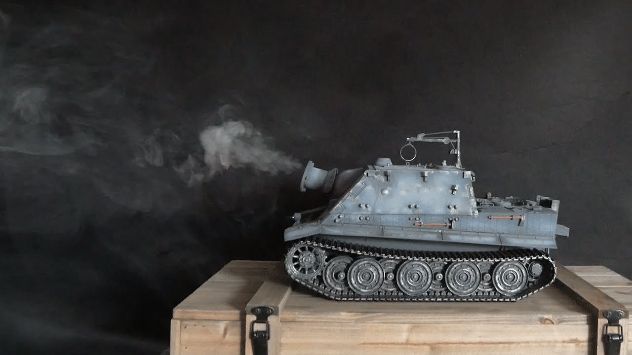 TORRO tank PRO 1/16 RC Sturmtiger šedá kamufláž - BB Airsoft - kouř z hlavně