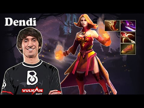 Dendi - Lina Midlane | Dota 2 7.30e Gameplay