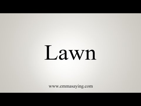 Part of a video titled How To Say Lawn - YouTube