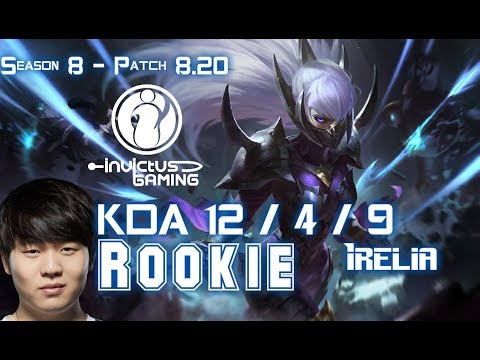IG Rookie IRELIA vs LISSANDRA Mid - Patch 8.20 KR Ranked