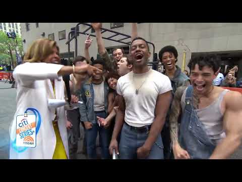 Scene from Grease Got a Hold track by Original Broadway Cast of The Outsiders