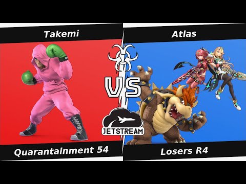Quarantainment 54 Losers R4 - Takemi (Little Mac) Vs. Atlas (Pyra, Bowser) Smash Ultimate - SSBU