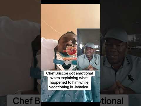 Chef Briscoe got emotional when explaining what happened to him in Jamaica, 🙏🙏