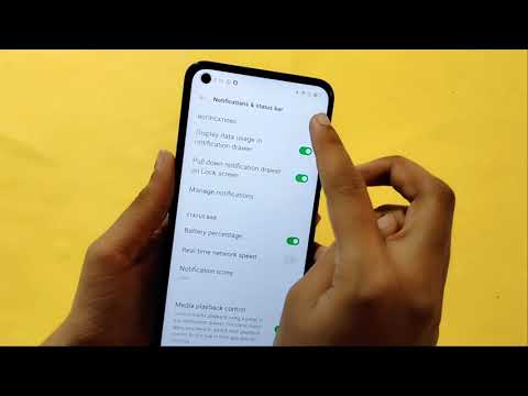 Oppo A72 battery percentage full setting | How to show battery percentage | check battery percentage