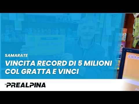 Vincita record di 5 milioni col Gratta e Vinci