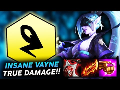 VAYNE 3 WITH 4 SHARPSHOOTERS DOES INFINITE TRUE DAMAGE!! | Teamfight Tactics