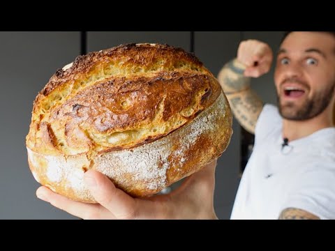 Recette du PAIN au LEVAIN sans pétrissage et sans façonnage !