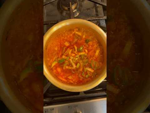 Kimchi-jjigae is one of the easiest soups you can make