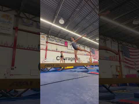 Liukin on beam!! | Talia Cotter Class of 2025 #flip #gym #gymnast #gymnastics