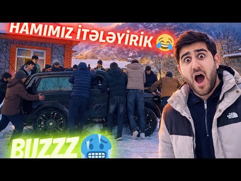 MAŞINLAR QARDA SÜRÜŞÜB DÜZ ÜSTÜMÜZƏ GƏLDİ 😱