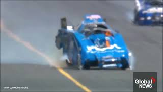 John Force Crash - Virginia Nationals - Sunday, June 23, 2024. #JohnForce #NHRA #DragRacing