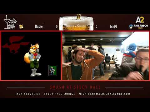 Smash At Study Hall - Russel (Fox) vs. bad4 (Marth) Winners Round 3
