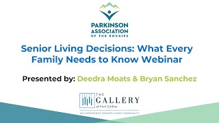 Senior Living Decisions: What Every Family Needs to Know Webinar