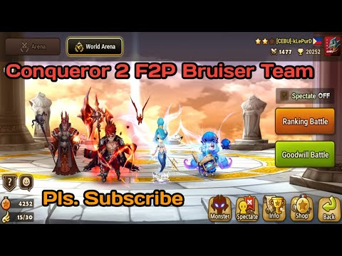 F2P Bruiser Team | Summoners War |  SW RTA | Laika | Masha | Tetra | Xing Zhe | Nana | Dominic