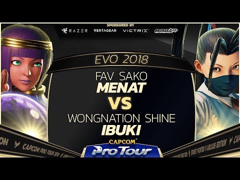 FAV Sako (Menat) vs WN Shine (Ibuki) - EVO 2018 - Semi Finals - SFV - CPT 2018