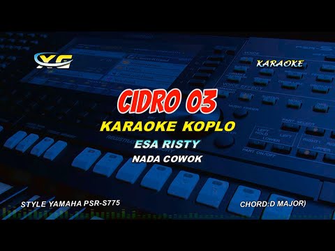 CIDRO 3 KARAOKE LIRIK - ESA RISTY -  NADA COWOK (YAMAHA PSR - S 775) Ora Perpisahan Sing Dadi