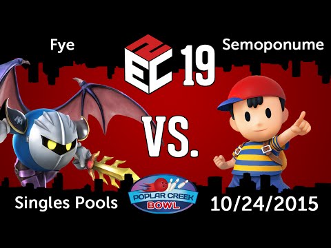 E2C 19 (Singles Pools): Fye (Metaknight) vs. Semoponume (Ness)