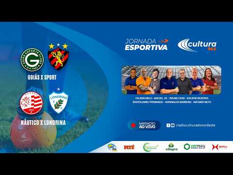 GOIÁS X SPORT E NÁUTICO X LONDRINA | Narração ao vivo 22.07.2026
