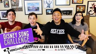 EPIC Disney Song Challenge with Thingamavlogs!!! | AJ Rafael