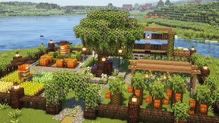 [Minecraft] 🥔🥕 Aesthetic Crop Farm Tutorial / Mizuno's 16 Craft Resource Pack