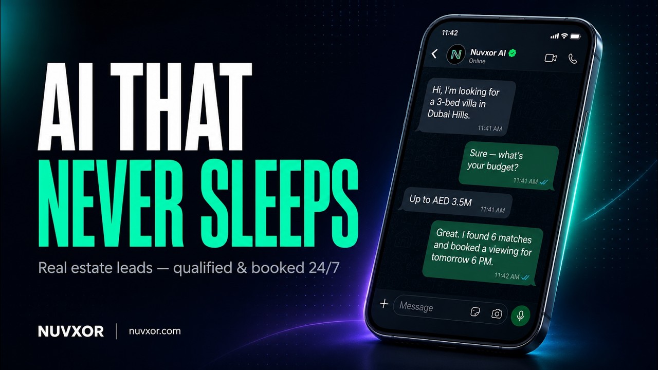 Nuvxor WhatsApp real estate AI — live demo