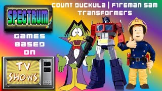 Transformers | Fireman Sam | Count Duckula | 🤖👨‍🚒🦆 🕹Spectrum Games Based On TV Shows 📺 4️⃣