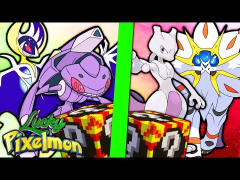 Minecraft LUCKY PIXELMON - SOLGALEO e MEWTWO vs LUNALA E GENESECT ! O REI LEÃO VIROU A BATALHA !!