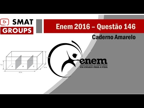 Enem 2016: Questão 146 - Cad. Amarelo - Volume do Bloco Retangular