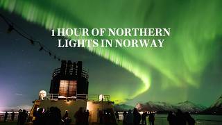 Northern Lights in Norway — Real Aurora Borealis at Sea (1 Hour)